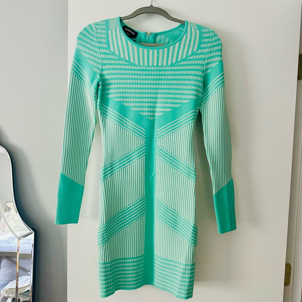 BeBe Teal Bodycon